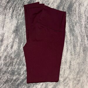 90 Degree By Reflex Burgundy Leggings